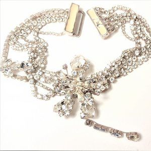 Vintage Christian Lacroix Runway Orchid Necklace
